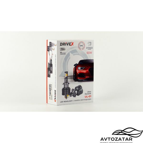 LED лампи DriveX UL-01 H11 5.5K 65W 9-36V CAN 211050 фото