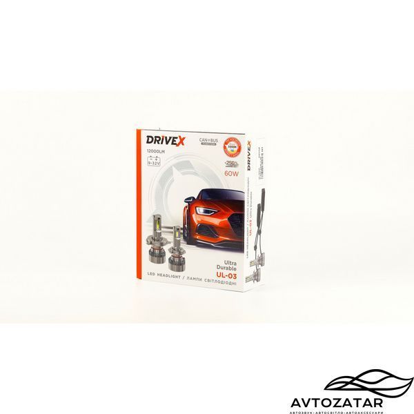 LED лампи DriveX UL-03 H7 60W 9-32V 5.5K LED 112134 фото