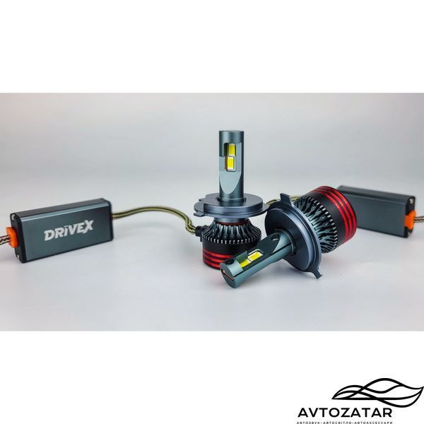 LED лампи DriveX FE-01 H4 H/L 57W CAN 9-32V 6K к-т. 111983 фото