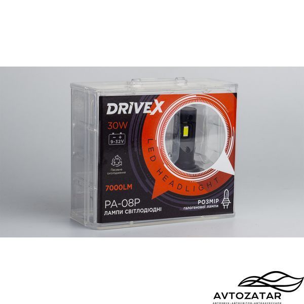 LED лампи DriveX PA-08 H4 30W 9-32V 5.5K 211057 фото