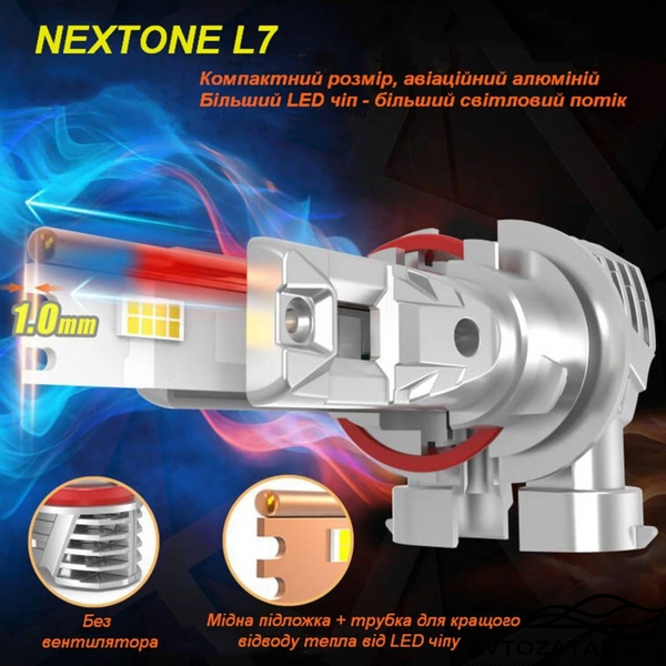 LED лампы Nextone L7 H4 Hi/Low 6000K 111841 фото