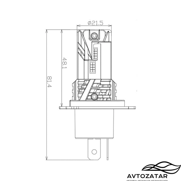LED лампы Nextone L7 H4 Hi/Low 6000K 111841 фото