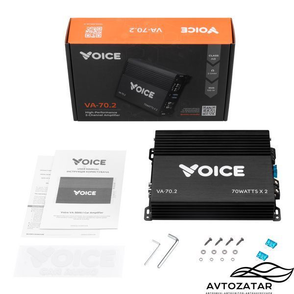 Підсилювач 2х-канальний Voice VA-70.2 211213 фото